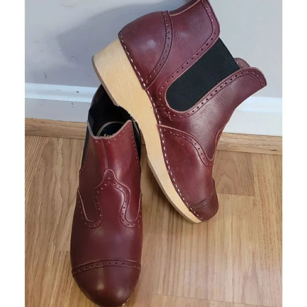 Swedish Hasbeens Victorian Bootie Boots Sz:9